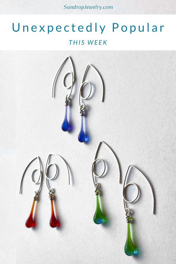 Some older jewelry designs were unexpectedly popular this week for the Faire Summer Market!