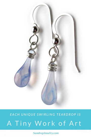 Each dainty droplet in the Blossom Collection is a tiny, swirling, unique piece of art