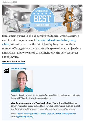 Best jewelry blogs of 2016: Sundrop Jewelry