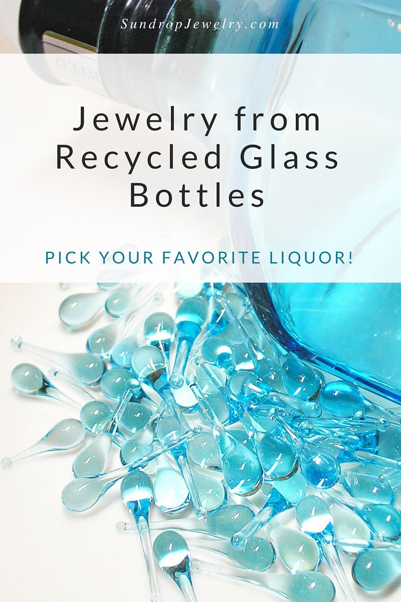 Recycled bottle jewelry for Earth Day from Sundrop Jewelry