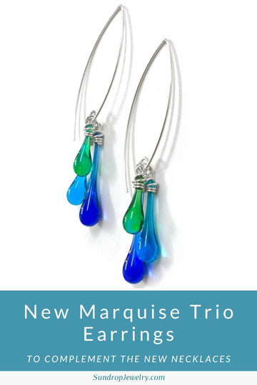 New Marquise Trio Earrings to complement the new necklaces