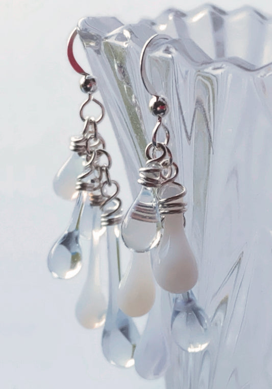 Cascade Earrings: "Cloudy with a chance of raindrops" - Sundrop Jewelry