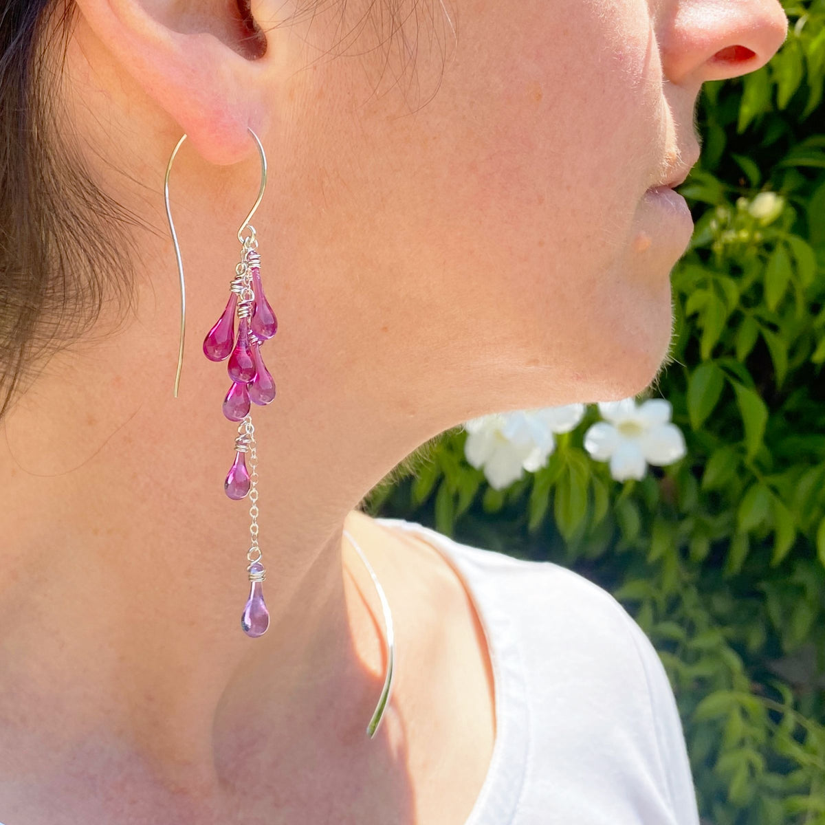 Magenta Lanata Earrings - Sundrop Jewelry