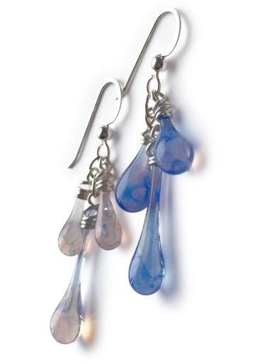 Asymmetric Blossoms Trio Earrings
