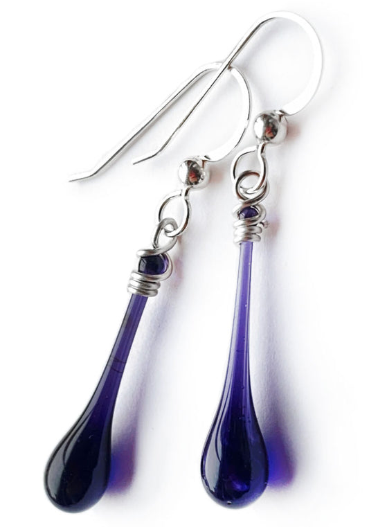 Dark Purple Solaris Earrings