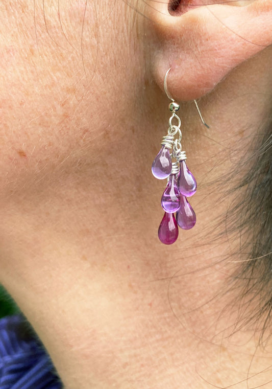 Sonoma Earrings - Pinot Noir