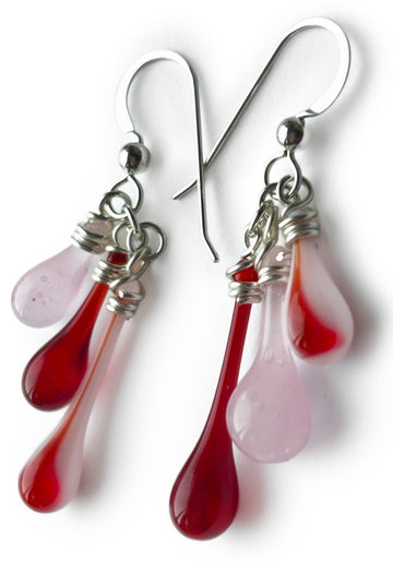 Trio Earrings, Pink Christmas - Sundrop Jewelry