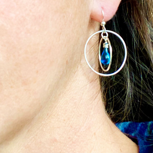 Gyroscope Earrings, small