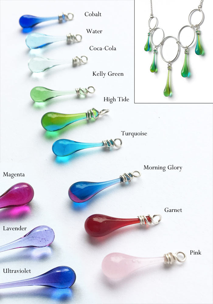 Cassiopeia Necklace - glass Necklace by Sundrop Jewelry