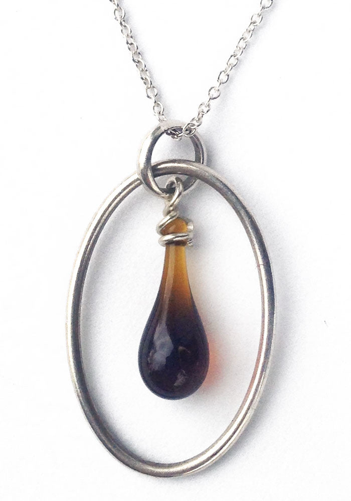 Bottle Brown Cameo Choker - Sundrop Jewelry
