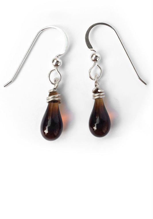 Brown Demi Drop Earrings