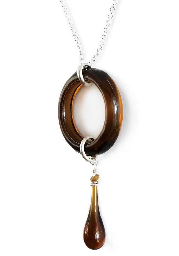 Meteor Necklace - glass Jewelry by Sundrop Jewelry