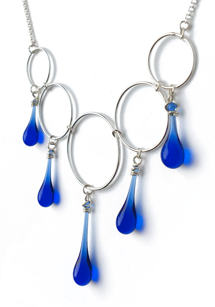 Cassiopeia Necklace - glass Necklace by Sundrop Jewelry