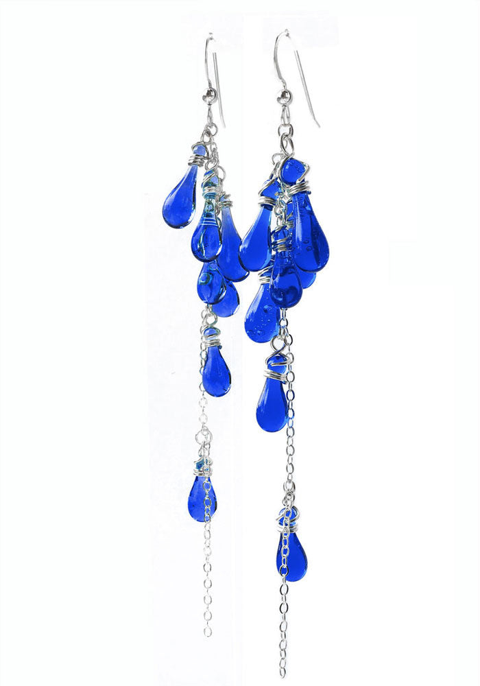 Lanata Earrings - glass Earrings by Sundrop Jewelry