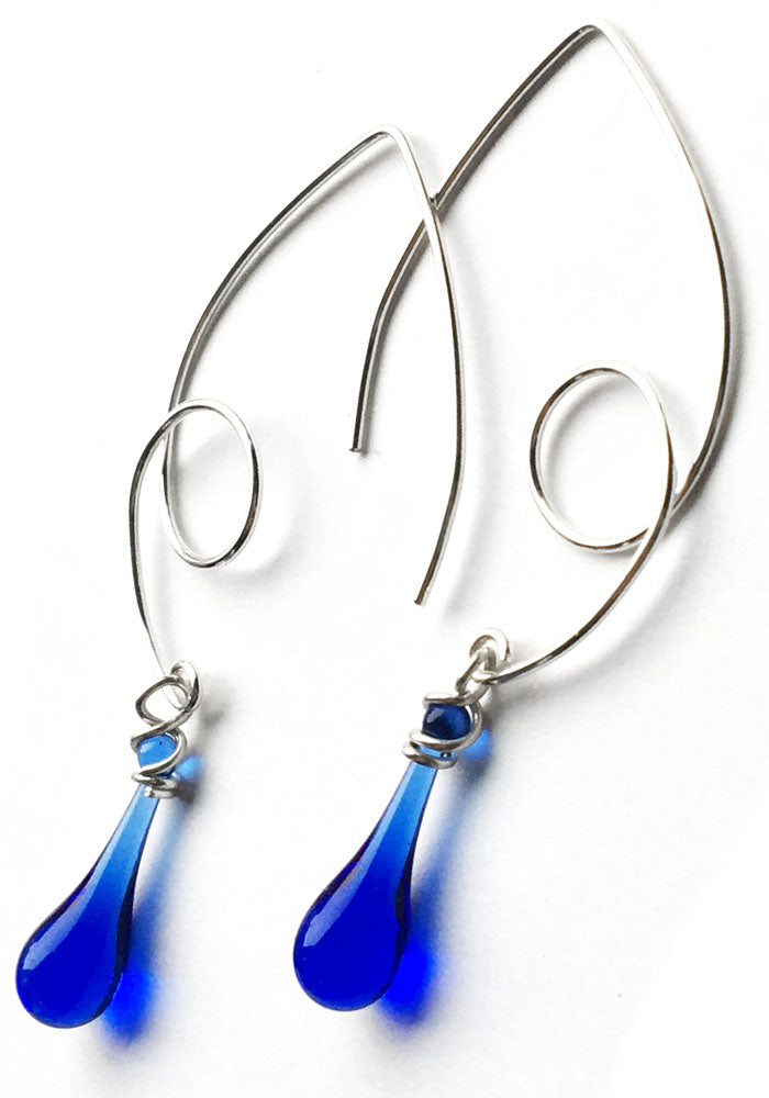 Loop-de-Loop Earrings - glass Earrings by Sundrop Jewelry