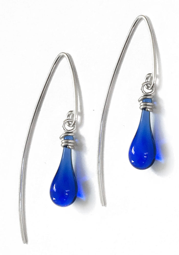 Marquise Earrings, short - glass Earrings by Sundrop Jewelry