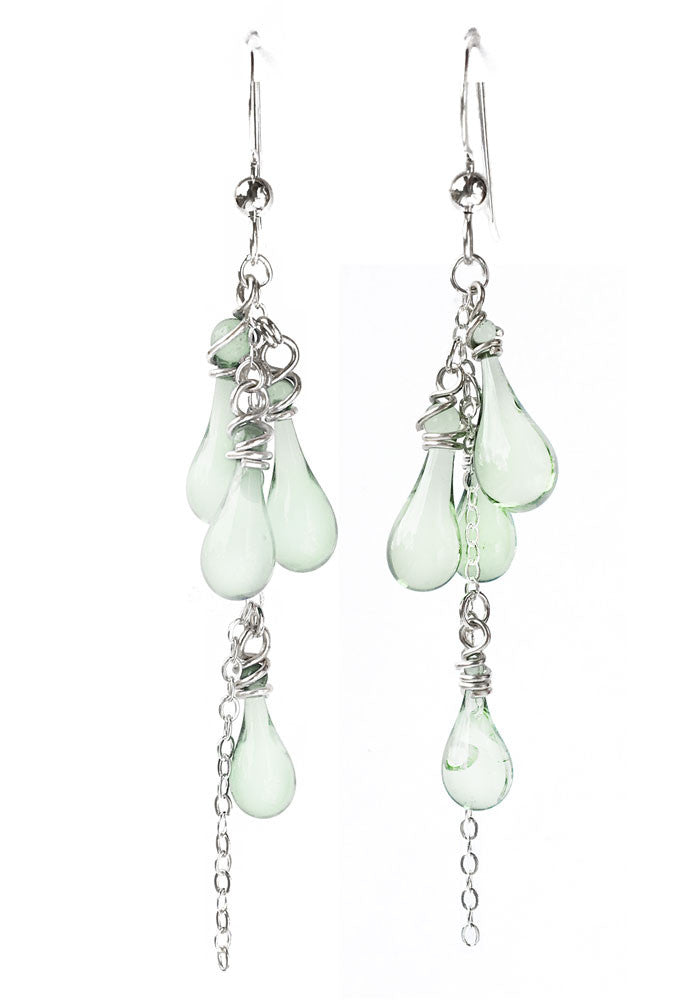 Collina Earrings - glass Earrings by Sundrop Jewelry