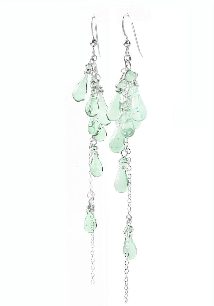 Lanata Earrings - glass Earrings by Sundrop Jewelry