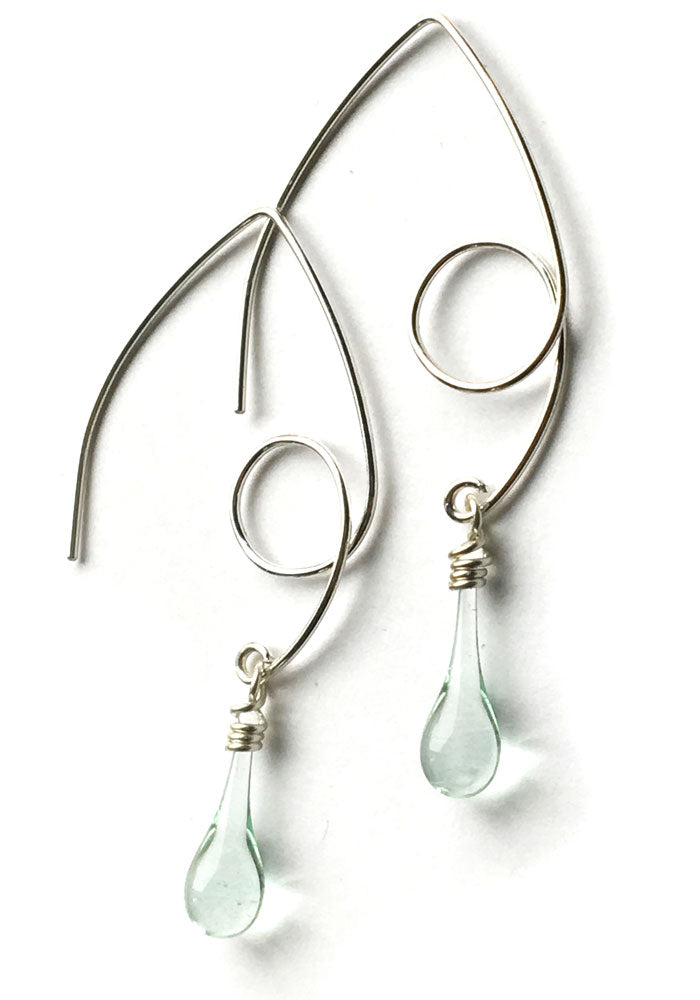 Loop-de-Loop Earrings - glass Earrings by Sundrop Jewelry