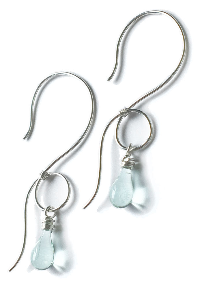 Curly Vine Earrings - glass Earrings by Sundrop Jewelry