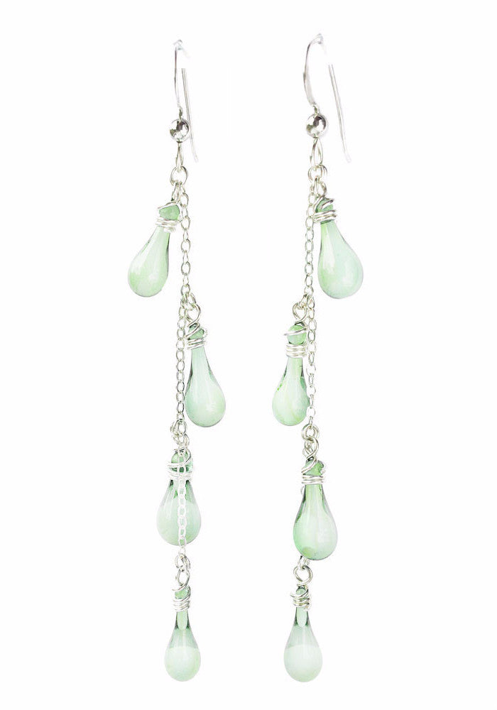Vinyas Earrings - glass Jewelry by Sundrop Jewelry