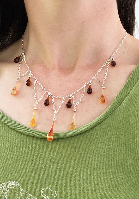 Autumn Light Composition Necklace