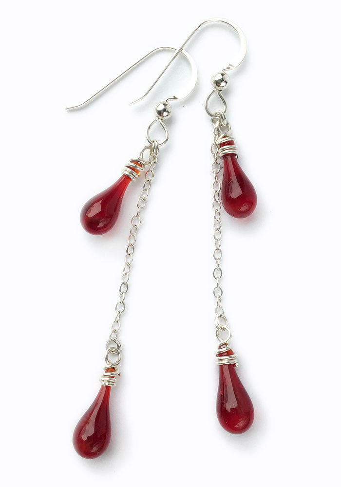 Eriantha Earrings - glass Jewelry by Sundrop Jewelry