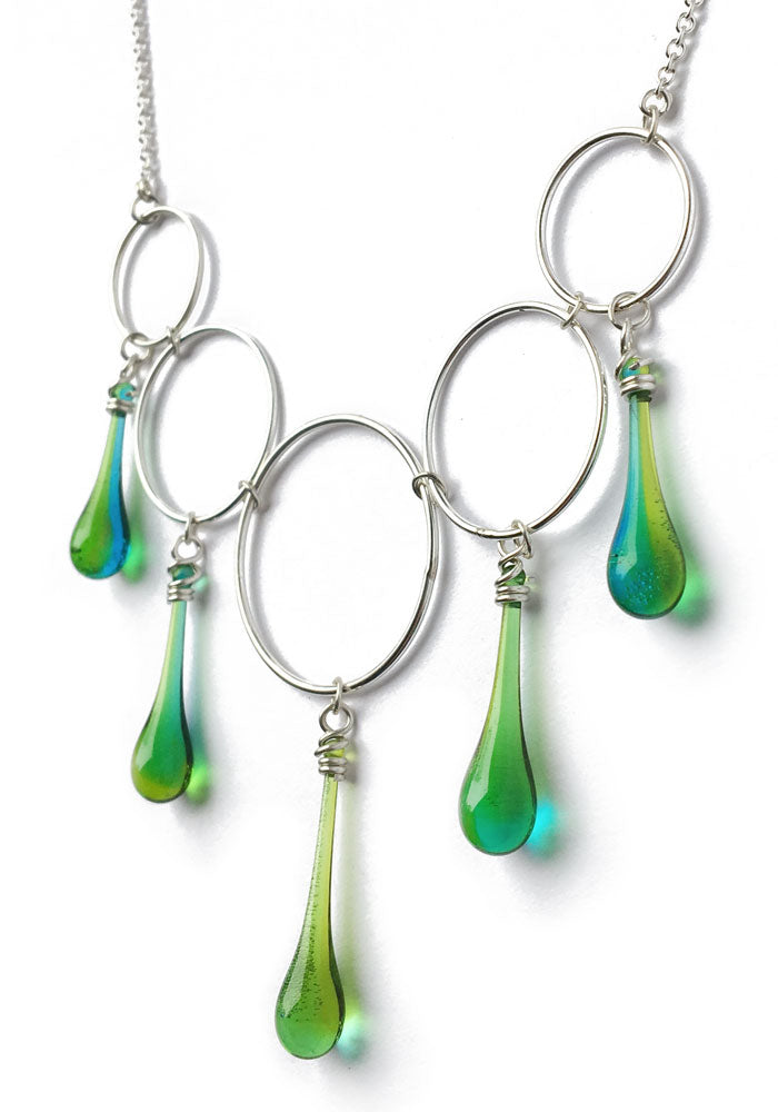 Cassiopeia Necklace - glass Necklace by Sundrop Jewelry