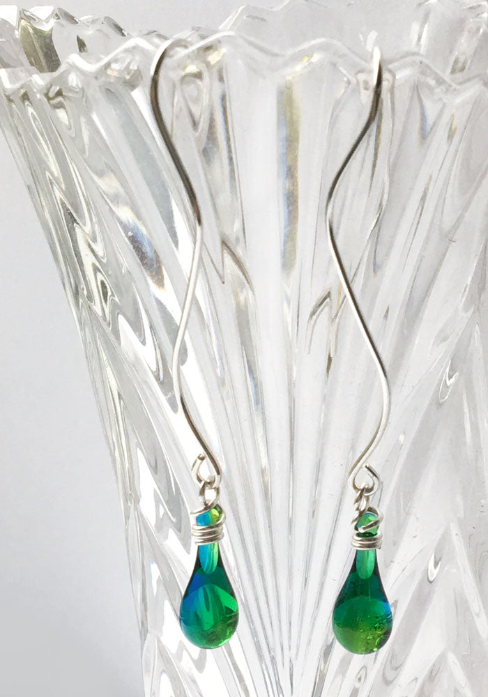 Illusion Earrings - glass Earrings by Sundrop Jewelry