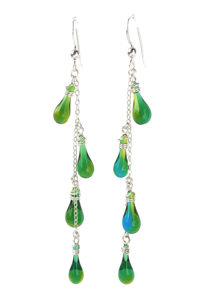 Vinyas Earrings - glass Jewelry by Sundrop Jewelry