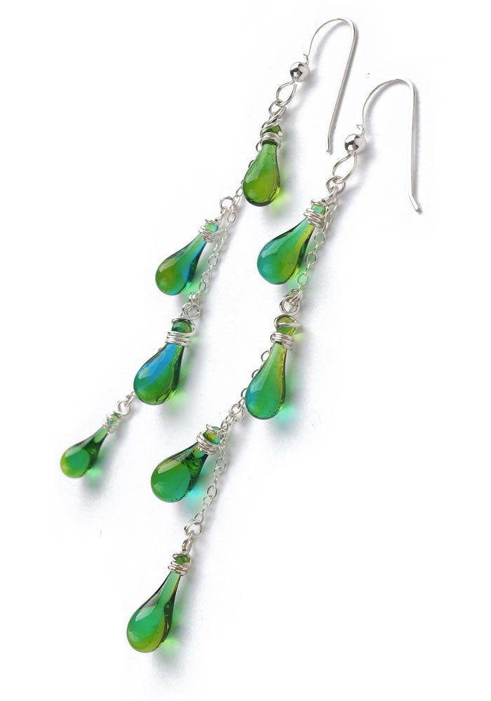 Vinyas Earrings - glass Jewelry by Sundrop Jewelry