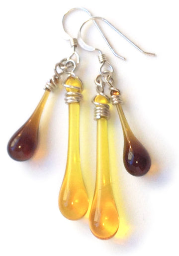 Fallen Leaves Duet Earrings - Sundrop Jewelry