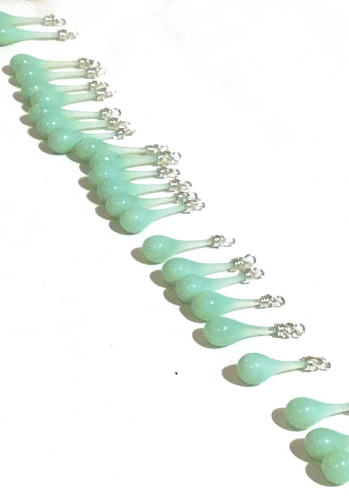 Spring Greens Aurora Necklace - glass Necklace by Sundrop Jewelry