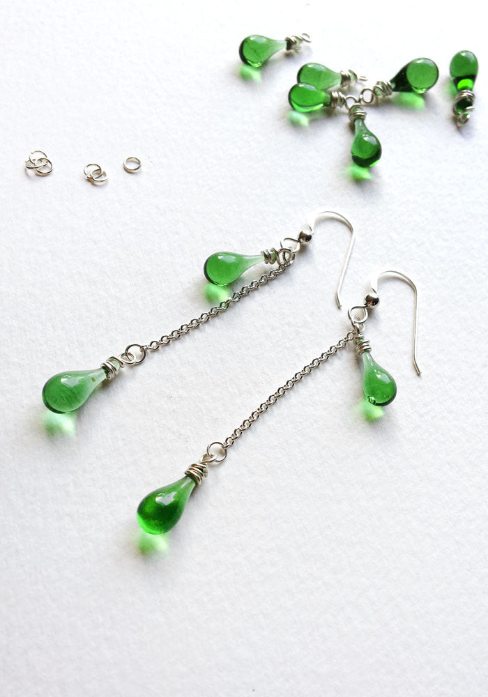 Eriantha Earrings - glass Jewelry by Sundrop Jewelry