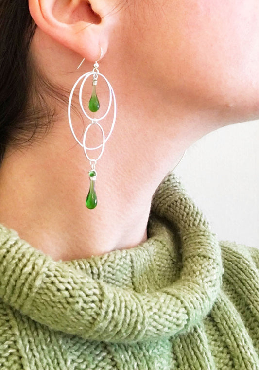 Orbital Motion Earrings, large
