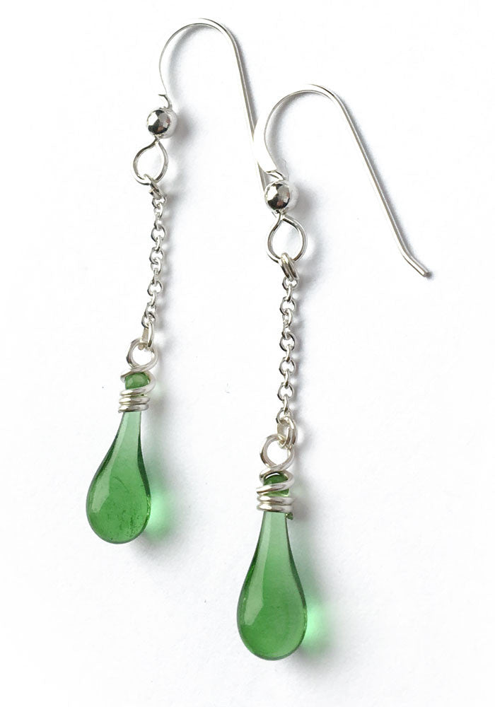 Solandra Earrings - glass Earrings by Sundrop Jewelry