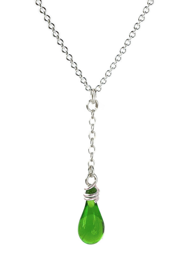 Solandra Y-Necklace - glass Jewelry by Sundrop Jewelry