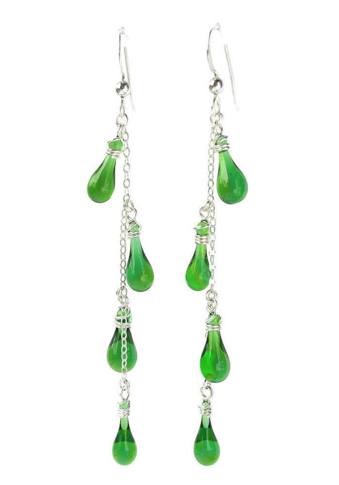 Vinyas Earrings - glass Jewelry by Sundrop Jewelry