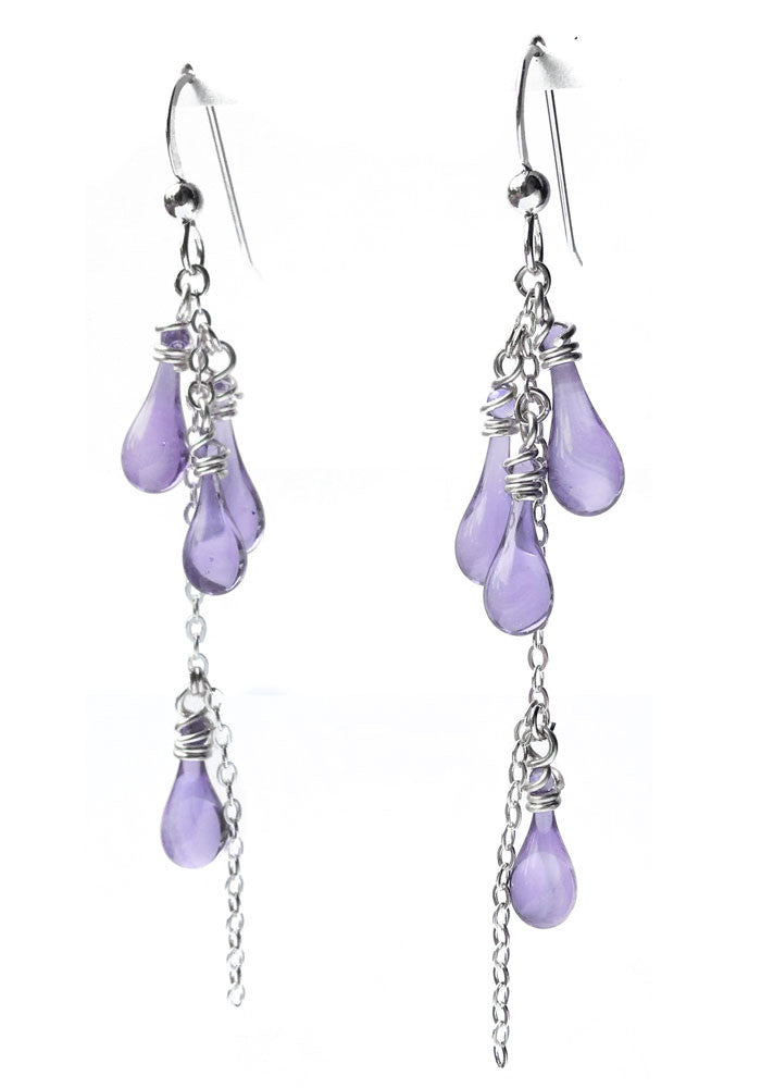 Collina Earrings - glass Earrings by Sundrop Jewelry