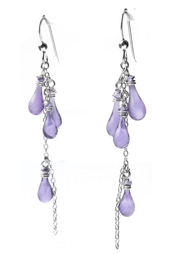 Collina Earrings - glass Earrings by Sundrop Jewelry