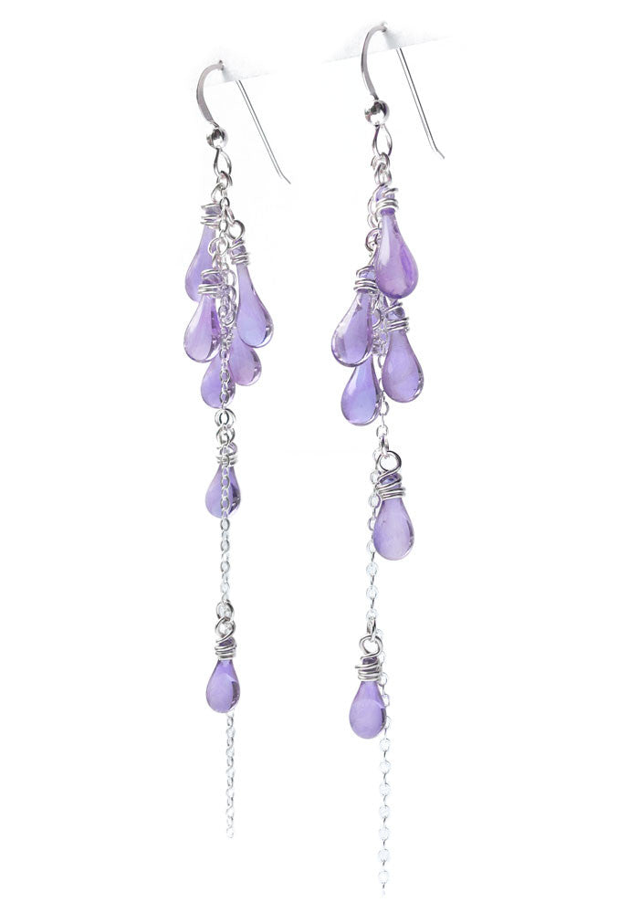 Lanata Earrings - glass Earrings by Sundrop Jewelry