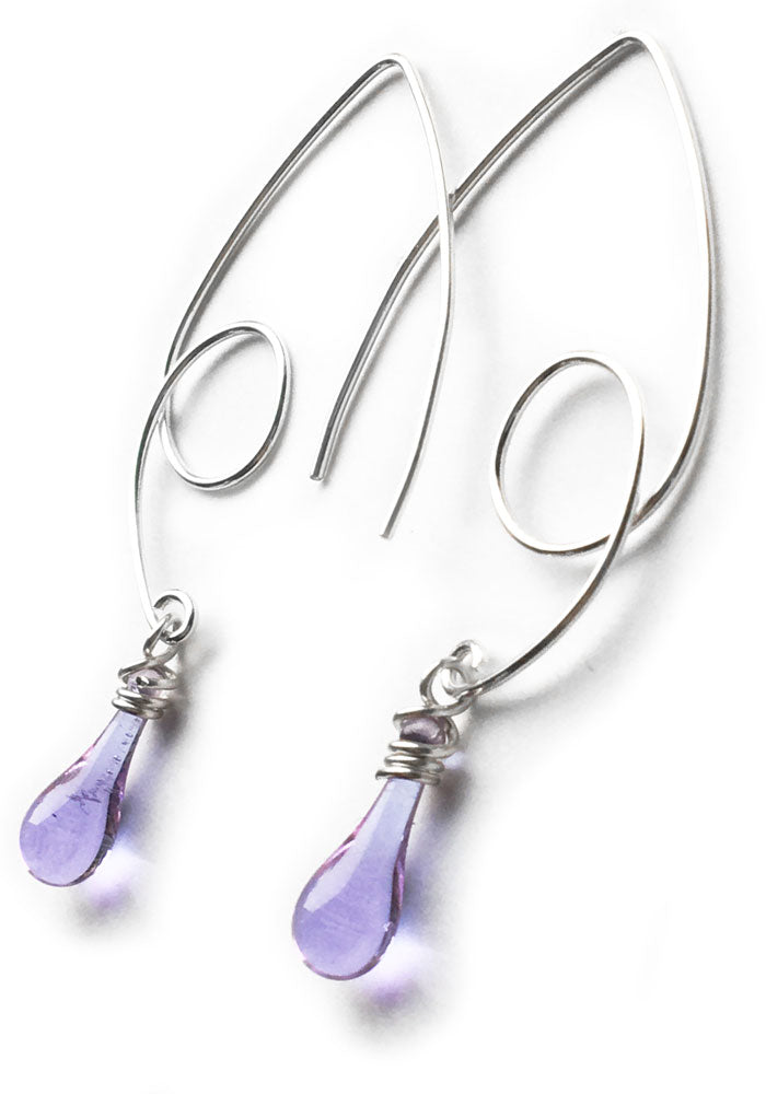 Loop-de-Loop Earrings - glass Earrings by Sundrop Jewelry