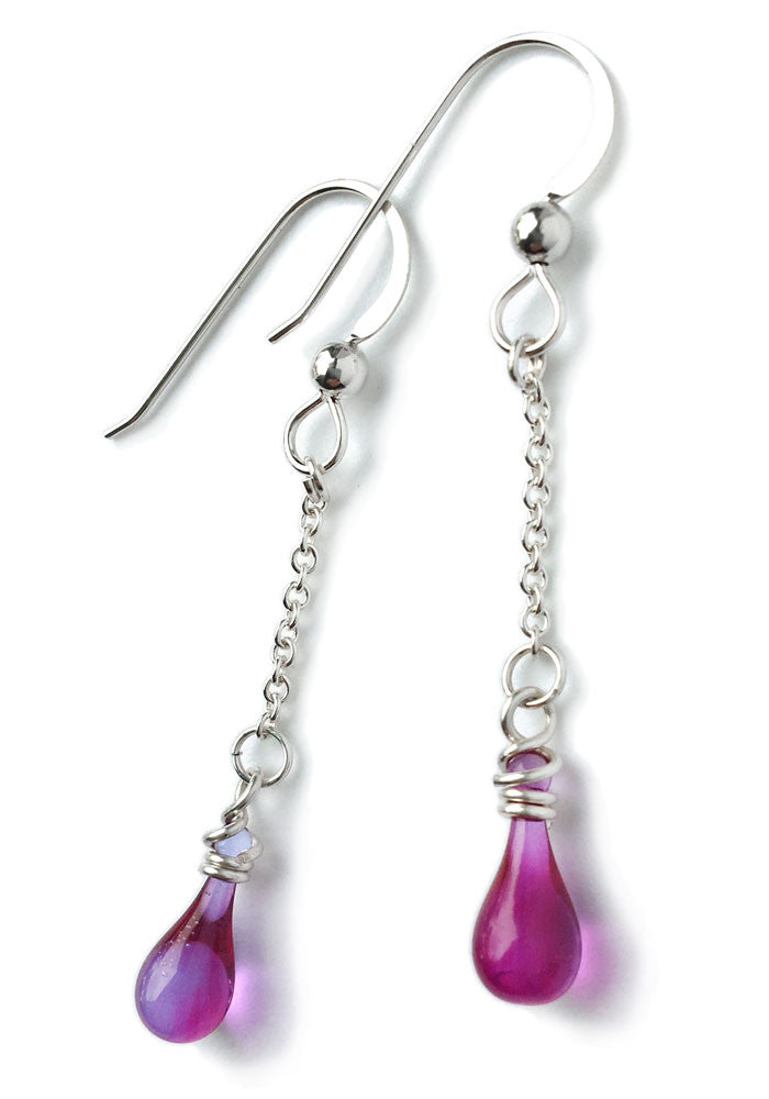 Solandra Earrings - glass Earrings by Sundrop Jewelry