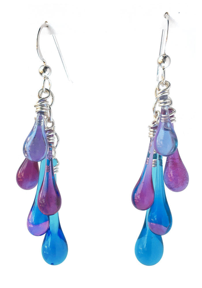 Cascade Earrings - glass Earrings by Sundrop Jewelry