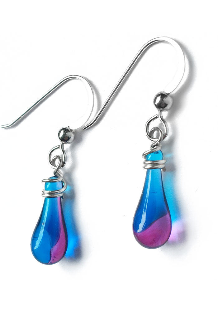 Demi Drop Earrings - glass Earrings by Sundrop Jewelry