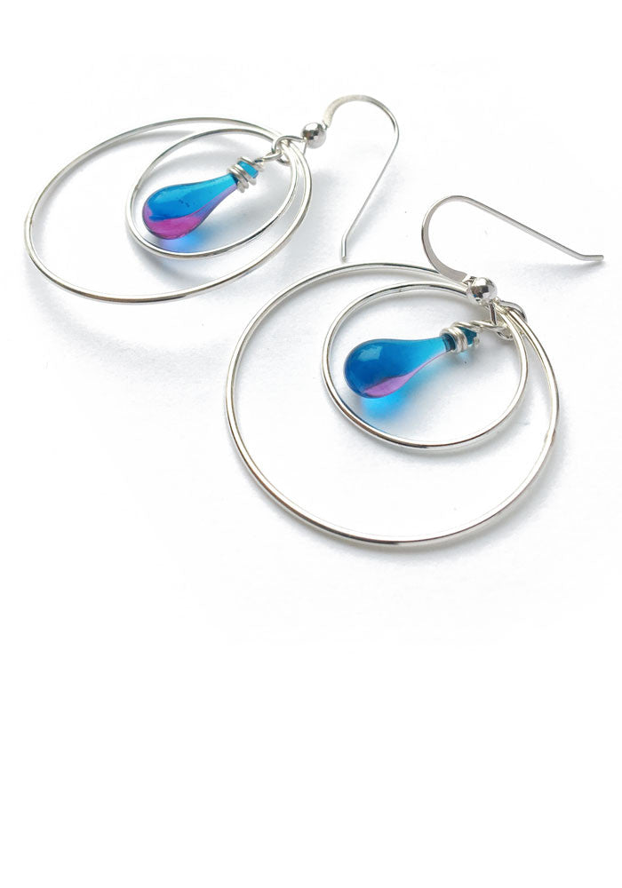 Eclipse Earrings, Small - glass Earrings by Sundrop Jewelry