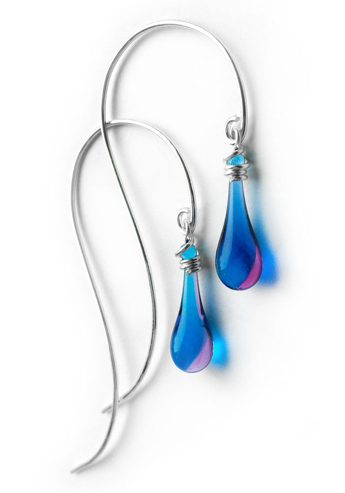 Hanging Vine Earrings - glass Earrings by Sundrop Jewelry