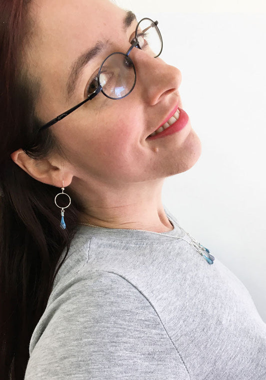 Forest Mist Meteorite Earrings
