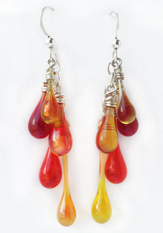 Firelight Cascade Earrings