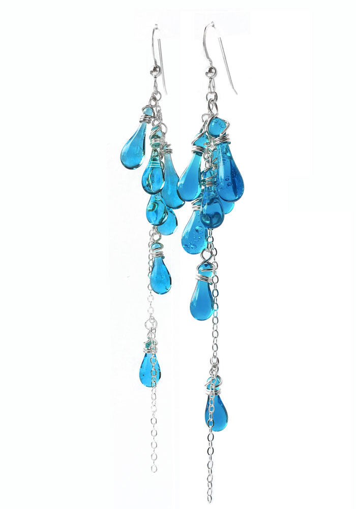 Lanata Earrings - glass Earrings by Sundrop Jewelry